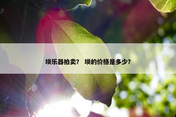 埙乐器拍卖？ 埙的价格是多少？