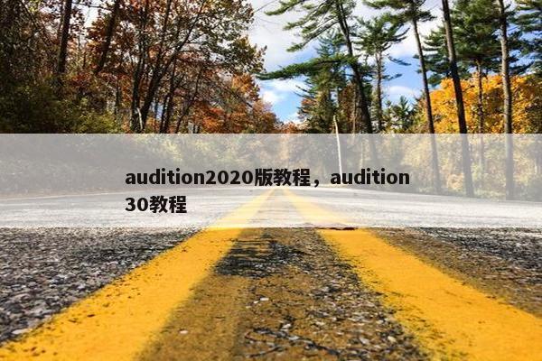 audition2020版教程，audition 30教程