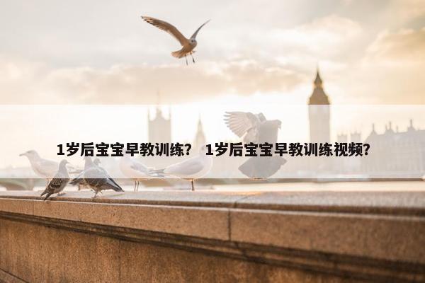 1岁后宝宝早教训练？ 1岁后宝宝早教训练视频？