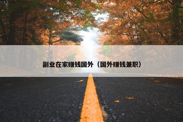 副业在家赚钱国外（国外赚钱兼职）
