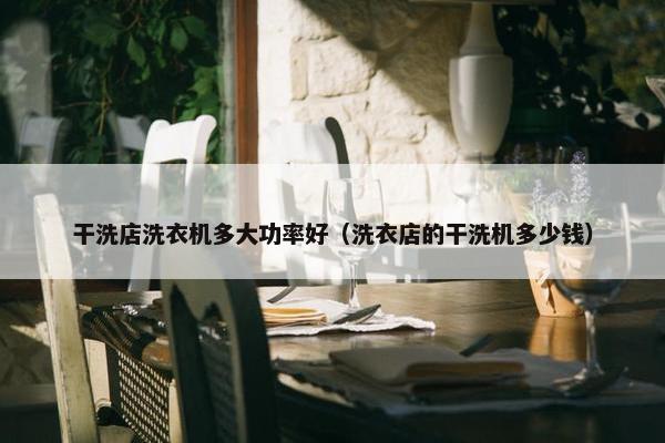 干洗店洗衣机多大功率好（洗衣店的干洗机多少钱）