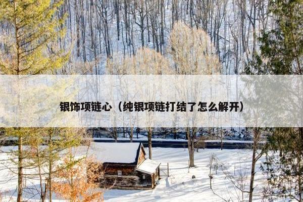 银饰项链心（纯银项链打结了怎么解开）