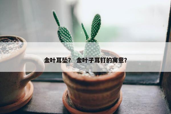 金叶耳坠? 金叶子耳钉的寓意? 金叶耳坠? 金叶子耳钉的寓意?