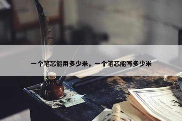 一个笔芯能用多少米，一个笔芯能写多少米