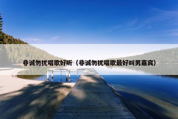 非诚勿扰唱歌好听（非诚勿扰唱歌最好叫男嘉宾）