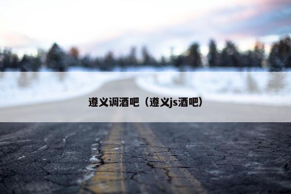 遵义调酒吧（遵义js酒吧）