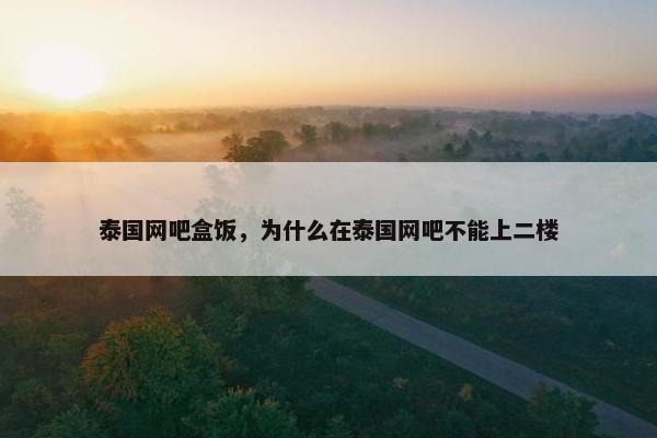 泰国网吧盒饭，为什么在泰国网吧不能上二楼
