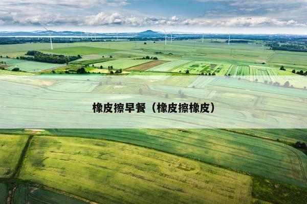 橡皮擦早餐(橡皮擦橡皮) 橡皮擦早餐(橡皮擦橡皮)