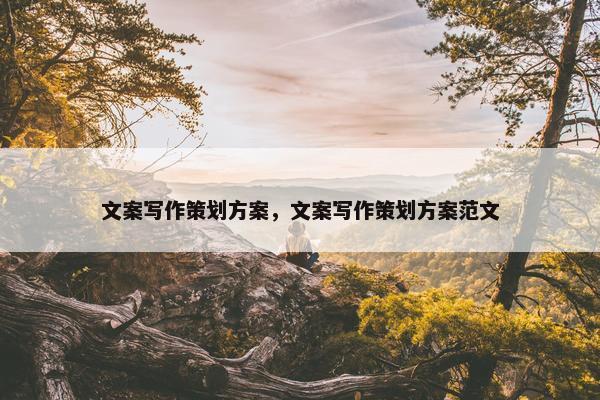 文案写作策划方案,文案写作策划方案范文 文案写作策划方案,文案写作策划方案范文