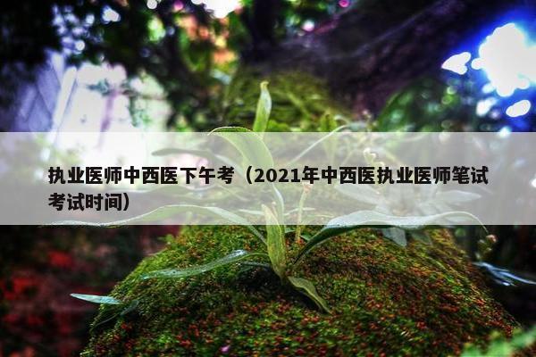 执业医师中西医下午考(2021年中西医执业医师笔试考试时间) 执业医师中西医下午考(2021年中西医执业医师笔试考试时间)