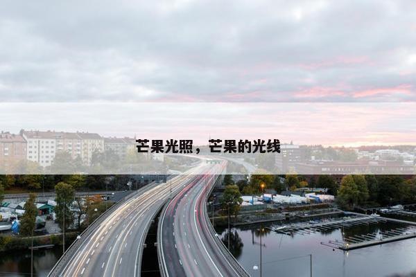 芒果光照，芒果的光线
