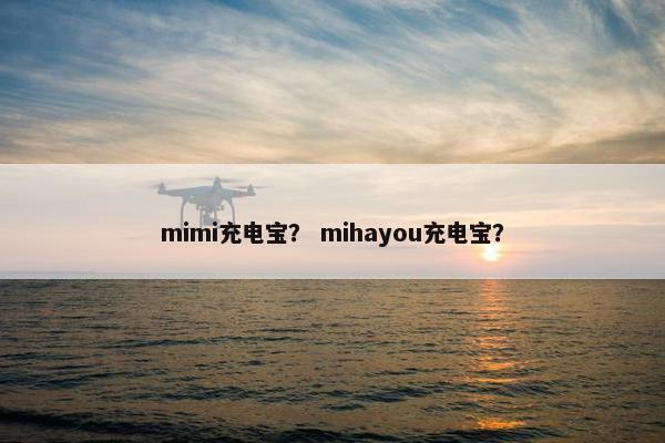 mimi充电宝？ mihayou充电宝？
