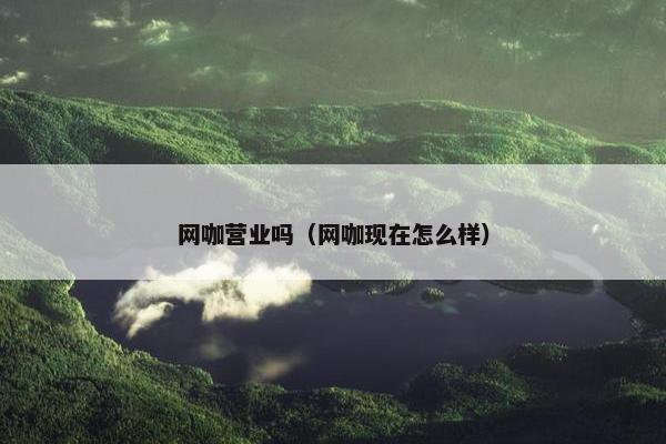 网咖营业吗（网咖现在怎么样）