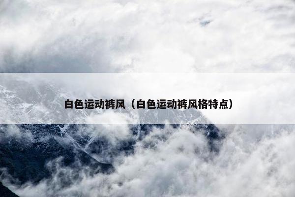 白色运动裤风（白色运动裤风格特点）