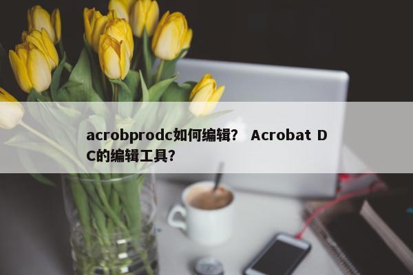 acrobprodc如何编辑？ Acrobat DC的编辑工具？