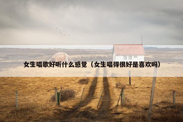 女生唱歌好听什么感觉（女生唱得很好是喜欢吗）