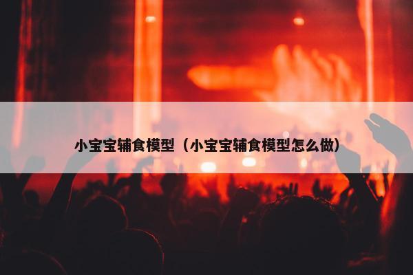 小宝宝辅食模型（小宝宝辅食模型怎么做）
