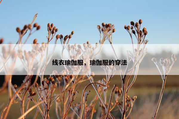 线衣瑜伽服，瑜伽服的穿法