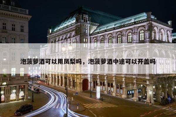 泡菠萝酒可以用凤梨吗,泡菠萝酒中途可以开盖吗 泡菠萝酒可以用凤梨吗,泡菠萝酒中途可以开盖吗