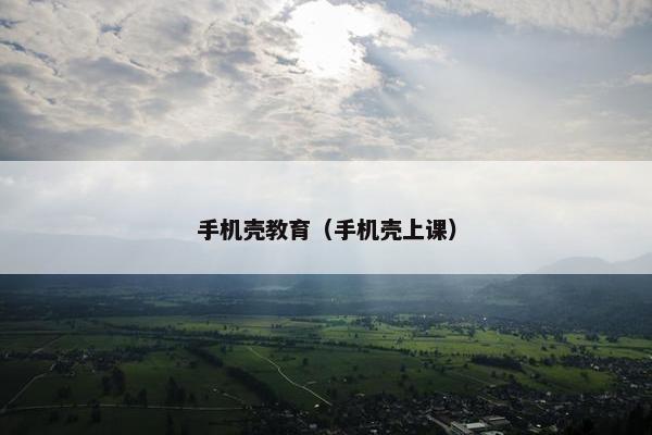 手机壳教育（手机壳上课）