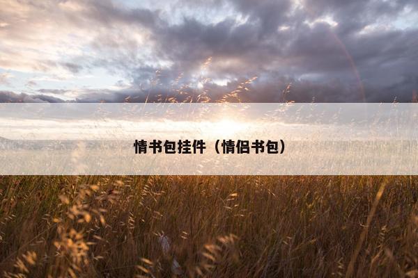 情书包挂件（情侣书包）