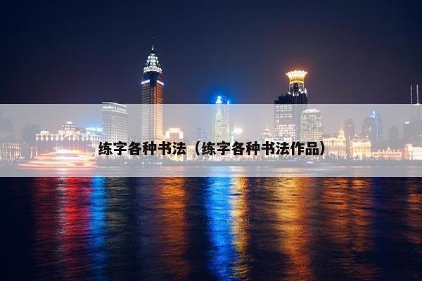练字各种书法（练字各种书法作品）