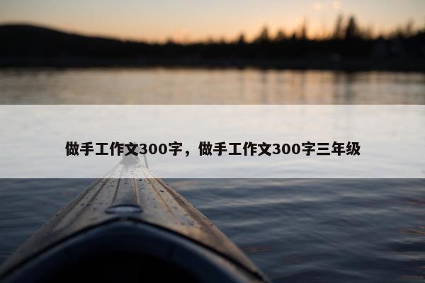 做手工作文300字，做手工作文300字三年级