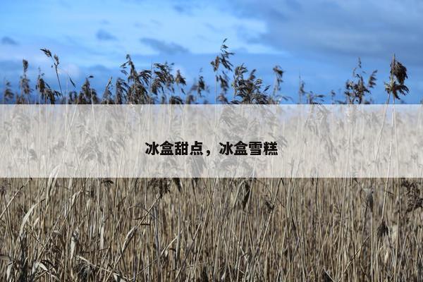 冰盒甜点，冰盒雪糕