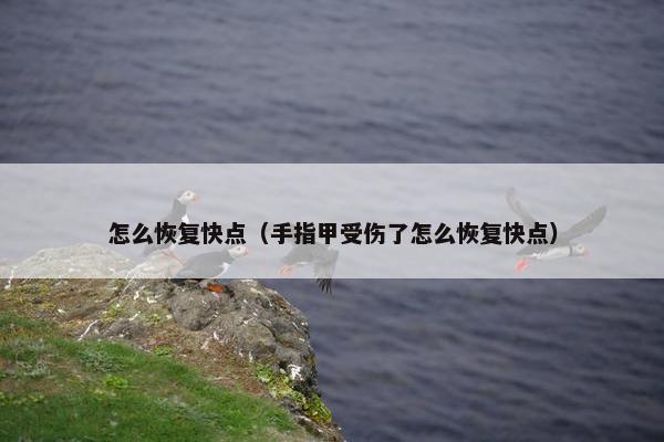 怎么恢复快点（手指甲受伤了怎么恢复快点）
