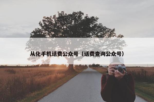 从化手机话费公众号（话费查询公众号）