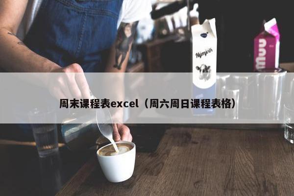 周末课程表excel（周六周日课程表格）