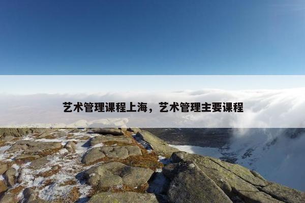 艺术管理课程上海，艺术管理主要课程