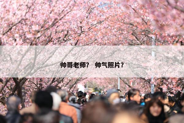帅哥老师？ 帅气照片？