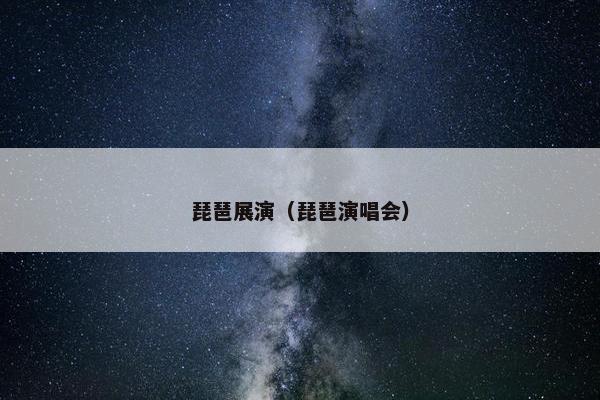 琵琶展演（琵琶演唱会）