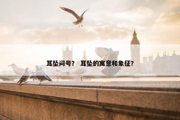 耳坠问号？ 耳坠的寓意和象征？