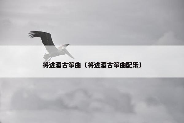 将进酒古筝曲(将进酒古筝曲配乐) 将进酒古筝曲(将进酒古筝曲配乐)