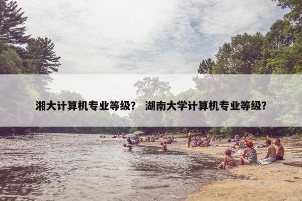 湘大计算机专业等级？ 湖南大学计算机专业等级？