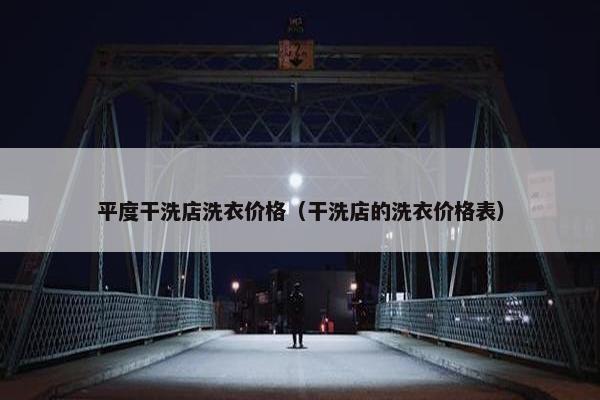 平度干洗店洗衣价格（干洗店的洗衣价格表）
