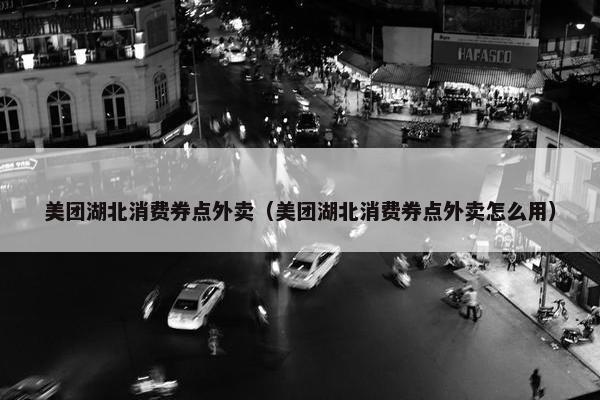 美团湖北消费券点外卖（美团湖北消费券点外卖怎么用）