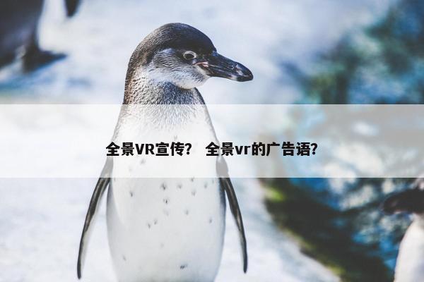 全景VR宣传？ 全景vr的广告语？