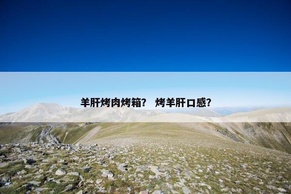 羊肝烤肉烤箱？ 烤羊肝口感？