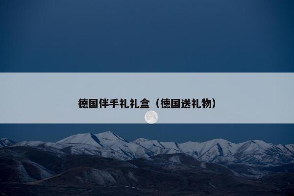 德国伴手礼礼盒（德国送礼物）