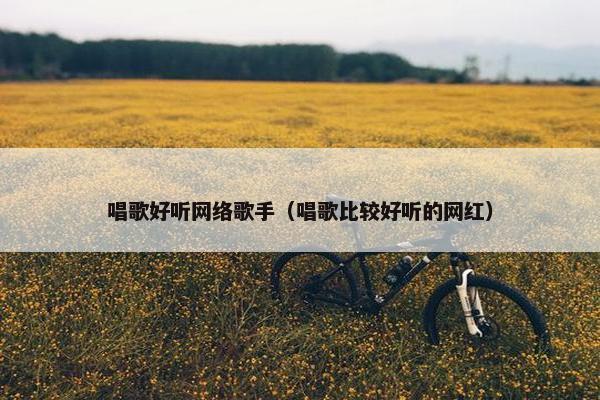 唱歌好听网络歌手(唱歌比较好听的网红) 唱歌好听网络歌手(唱歌比较好听的网红)