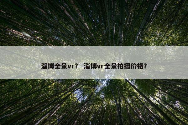 淄博全景vr？ 淄博vr全景拍摄价格？