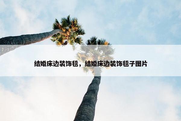 结婚床边装饰毯，结婚床边装饰毯子图片