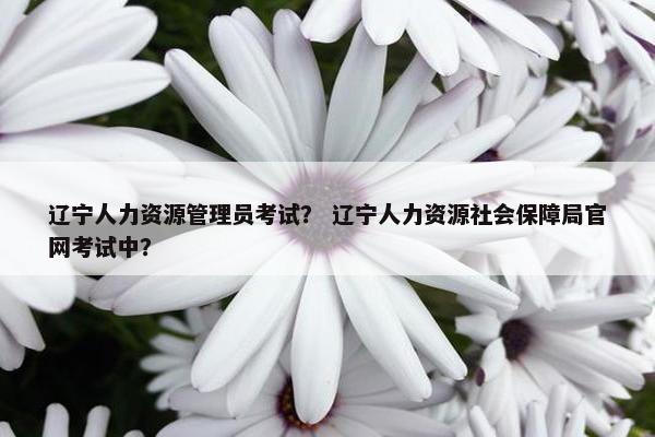 辽宁人力资源管理员考试？ 辽宁人力资源社会保障局官网考试中？