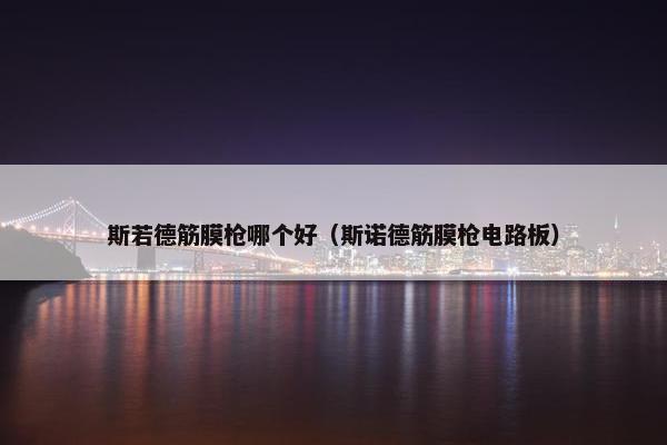 斯若德筋膜枪哪个好（斯诺德筋膜枪电路板）