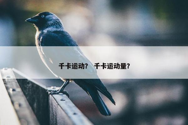 千卡运动？ 千卡运动量？